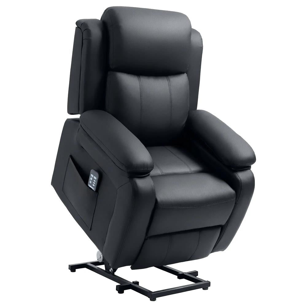 HOMCOM Riser and Recliner Chair with Vibration Massage, PU Leather Power Lift Chair for Elderly 713-091V71 Additional View 16