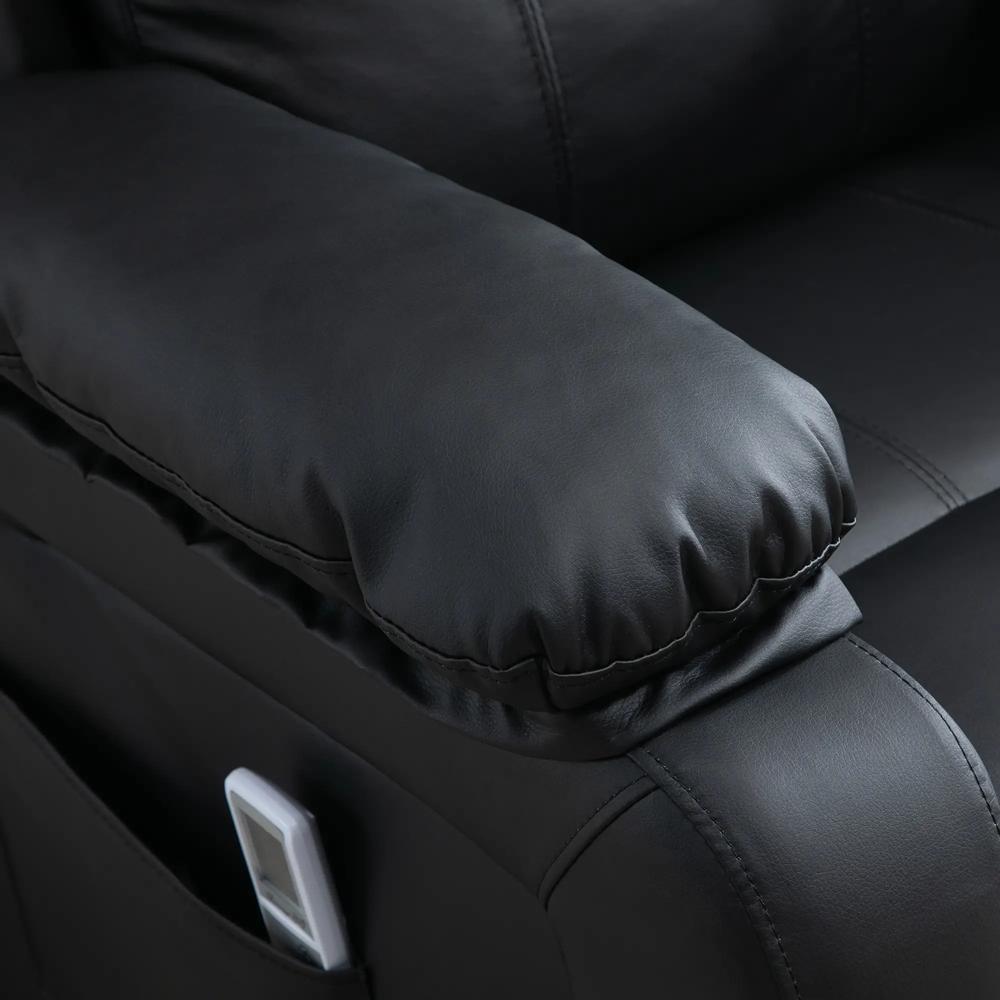 HOMCOM Riser and Recliner Chair with Vibration Massage, PU Leather Power Lift Chair for Elderly 713-091V71 Additional View 28