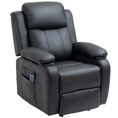 HOMCOM Riser and Recliner Chair with Vibration Massage, PU Leather Power Lift Chair for Elderly 713-091V71 Additional View 30