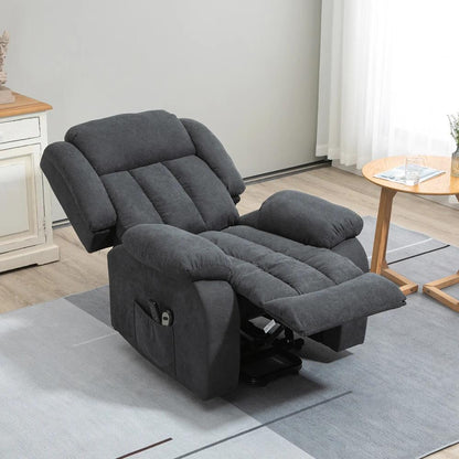 HOMCOM Power Lift Recliner Chair with Vibration Massage, Lift Chair for Elderly with Footrest, Remote, Side Pocket Additional View 11