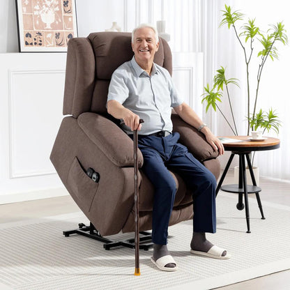 HOMCOM Power Lift Recliner Chair with Vibration Massage, Lift Chair for Elderly with Footrest, Remote, Side Pocket Additional View 16