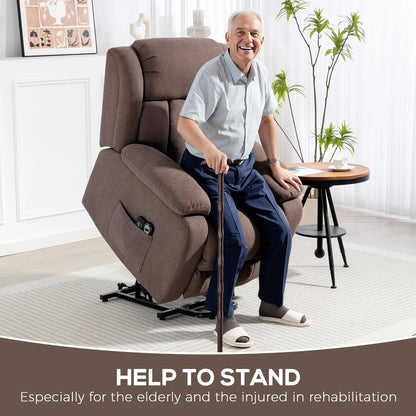HOMCOM Power Lift Recliner Chair with Vibration Massage, Lift Chair for Elderly with Footrest, Remote, Side Pocket Additional View 18