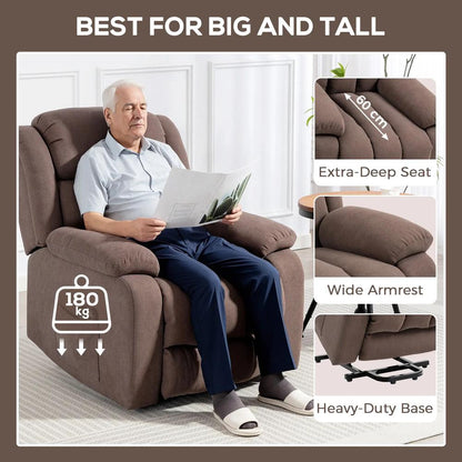 HOMCOM Power Lift Recliner Chair with Vibration Massage, Lift Chair for Elderly with Footrest, Remote, Side Pocket Additional View 22