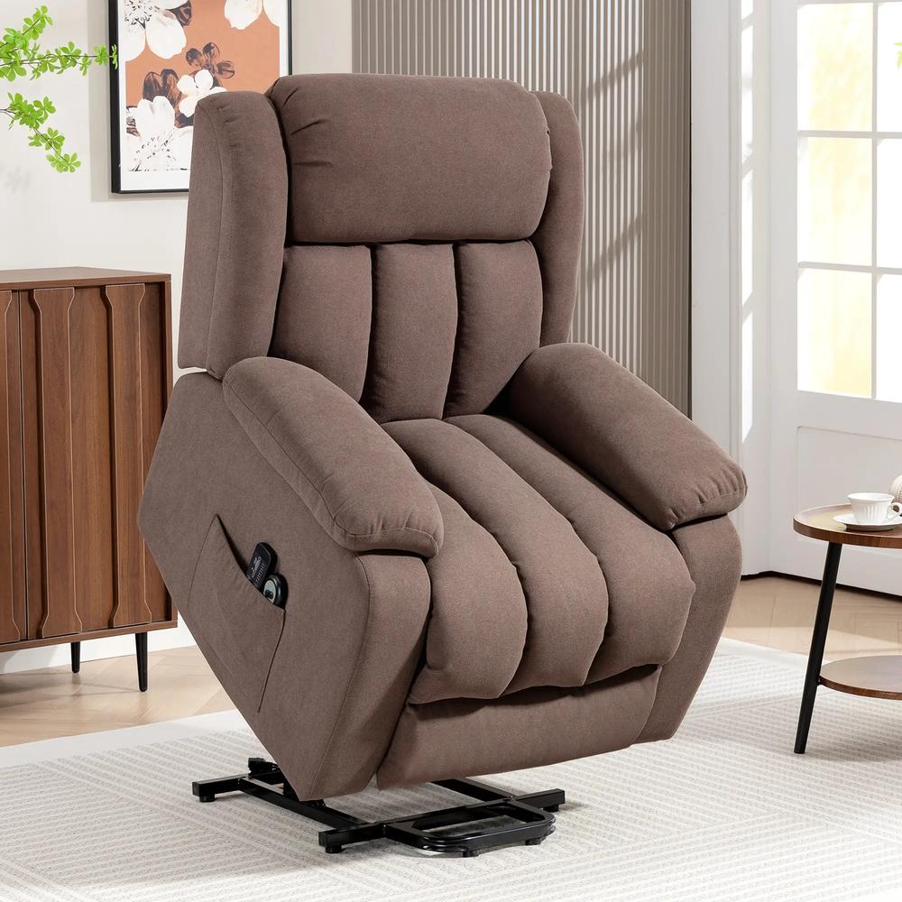 HOMCOM Power Lift Recliner Chair with Vibration Massage, Lift Chair for Elderly with Footrest, Remote, Side Pocket Additional View 25