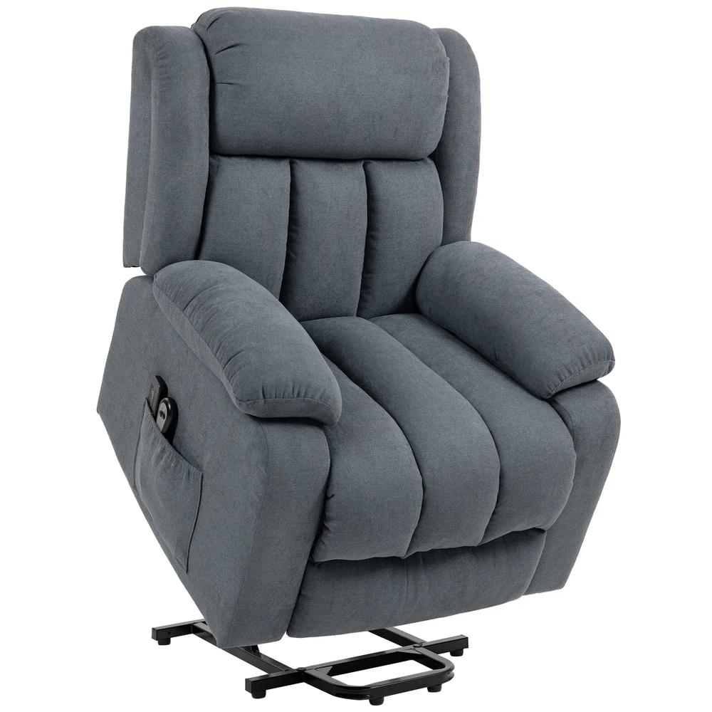 HOMCOM Power Lift Recliner Chair with Vibration Massage, Lift Chair for Elderly with Footrest, Remote, Side Pocket Additional View 27