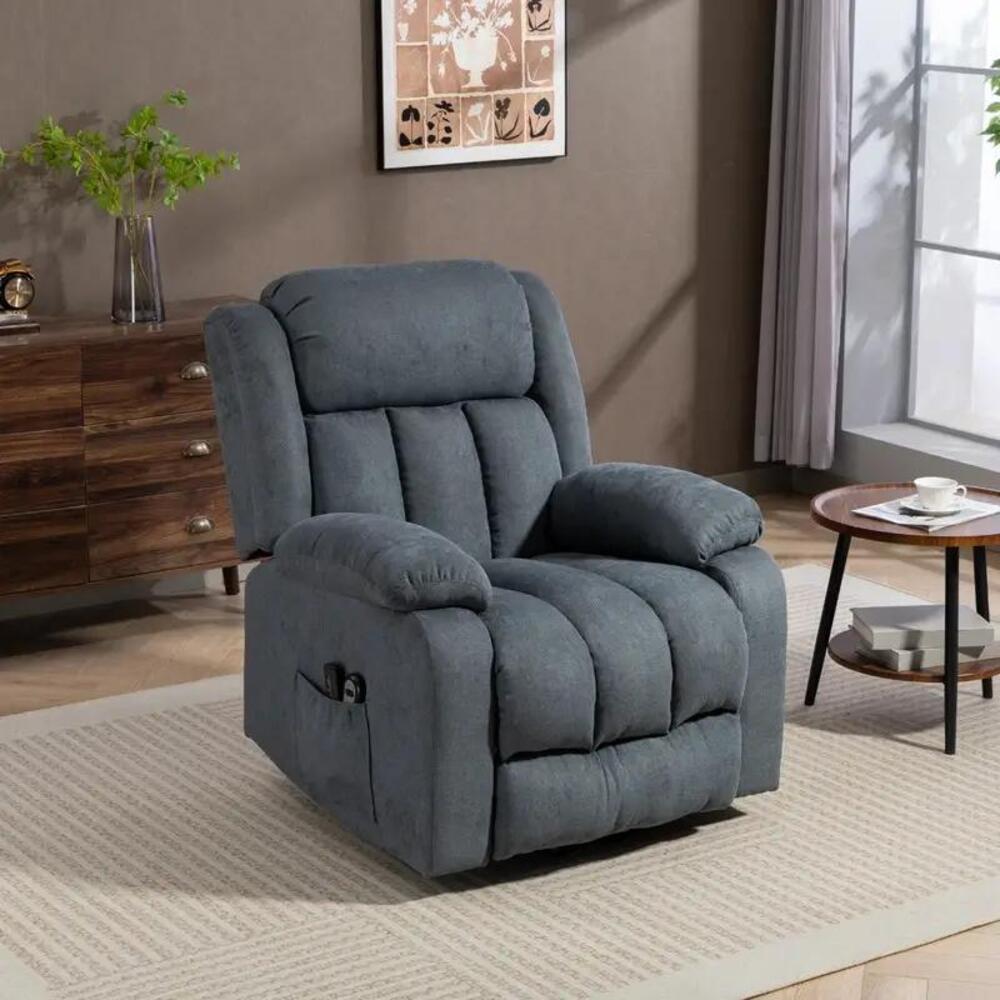 HOMCOM Power Lift Recliner Chair with Vibration Massage, Lift Chair for Elderly with Footrest, Remote, Side Pocket Additional View 28