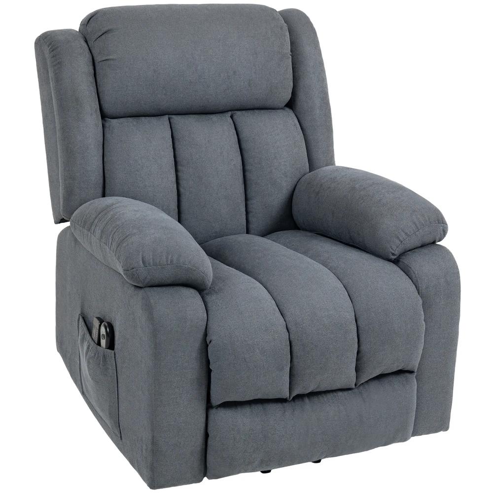 HOMCOM Power Lift Recliner Chair with Vibration Massage, Lift Chair for Elderly with Footrest, Remote, Side Pocket Additional View 40