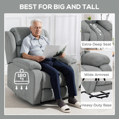 HOMCOM Power Lift Recliner Chair with Vibration Massage, Lift Chair for Elderly with Footrest, Remote, Side Pocket Additional View 58