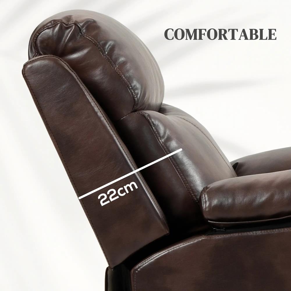 HOMCOM Faux Leather 70&deg; Electric Riser Recliner Chair Additional View 16