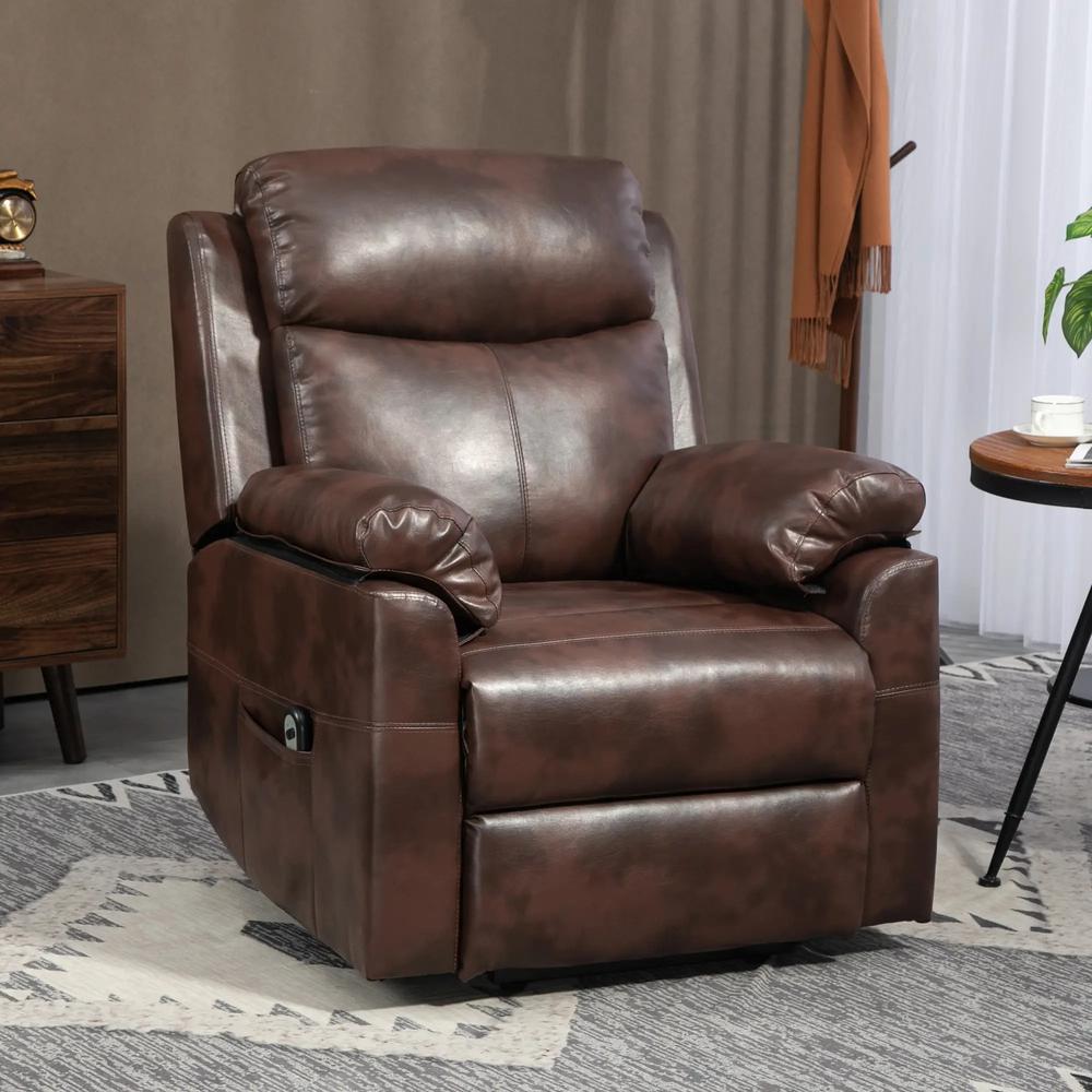 HOMCOM Faux Leather 70&deg; Electric Riser Recliner Chair Additional View 19