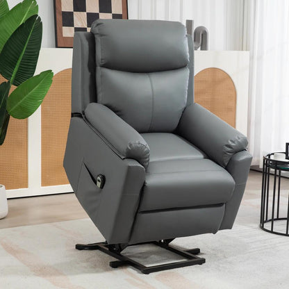 HOMCOM Faux Leather 70&deg; Electric Riser Recliner Chair Additional View 2