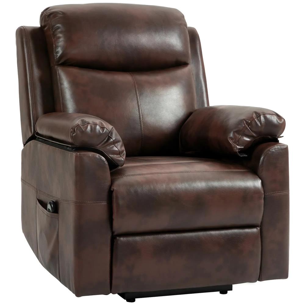 HOMCOM Faux Leather 70&deg; Electric Riser Recliner Chair Additional View 22