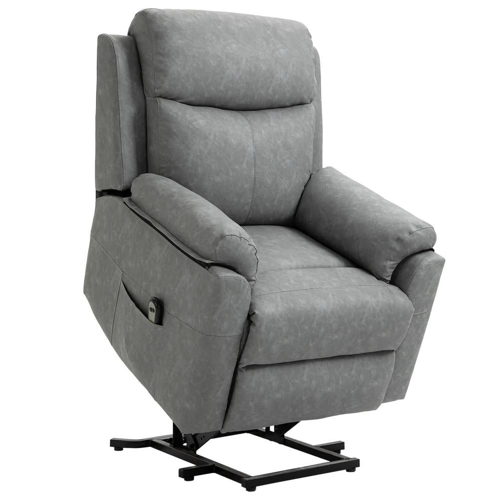 HOMCOM Faux Leather 70&deg; Electric Riser Recliner Chair Additional View 33