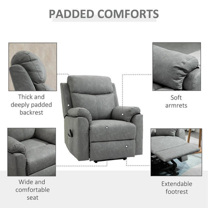 HOMCOM Faux Leather 70&deg; Electric Riser Recliner Chair Additional View 38