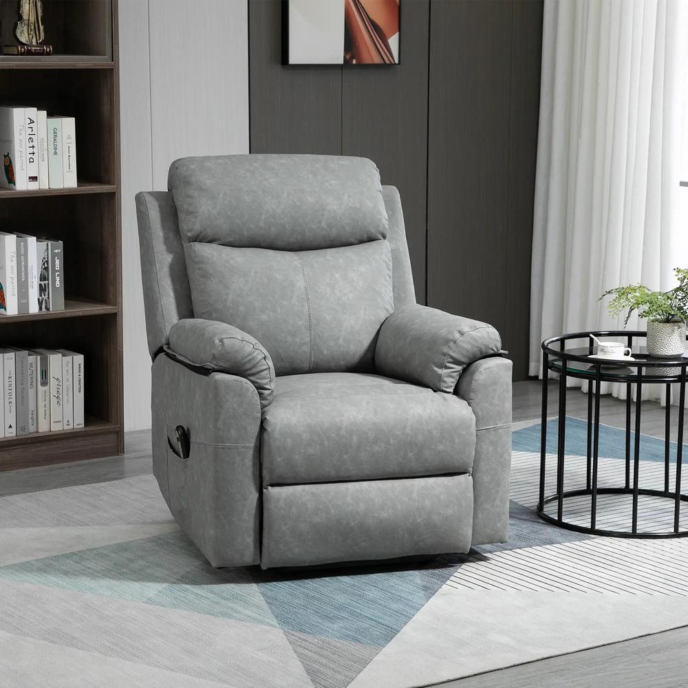 HOMCOM Faux Leather 70&deg; Electric Riser Recliner Chair Additional View 44