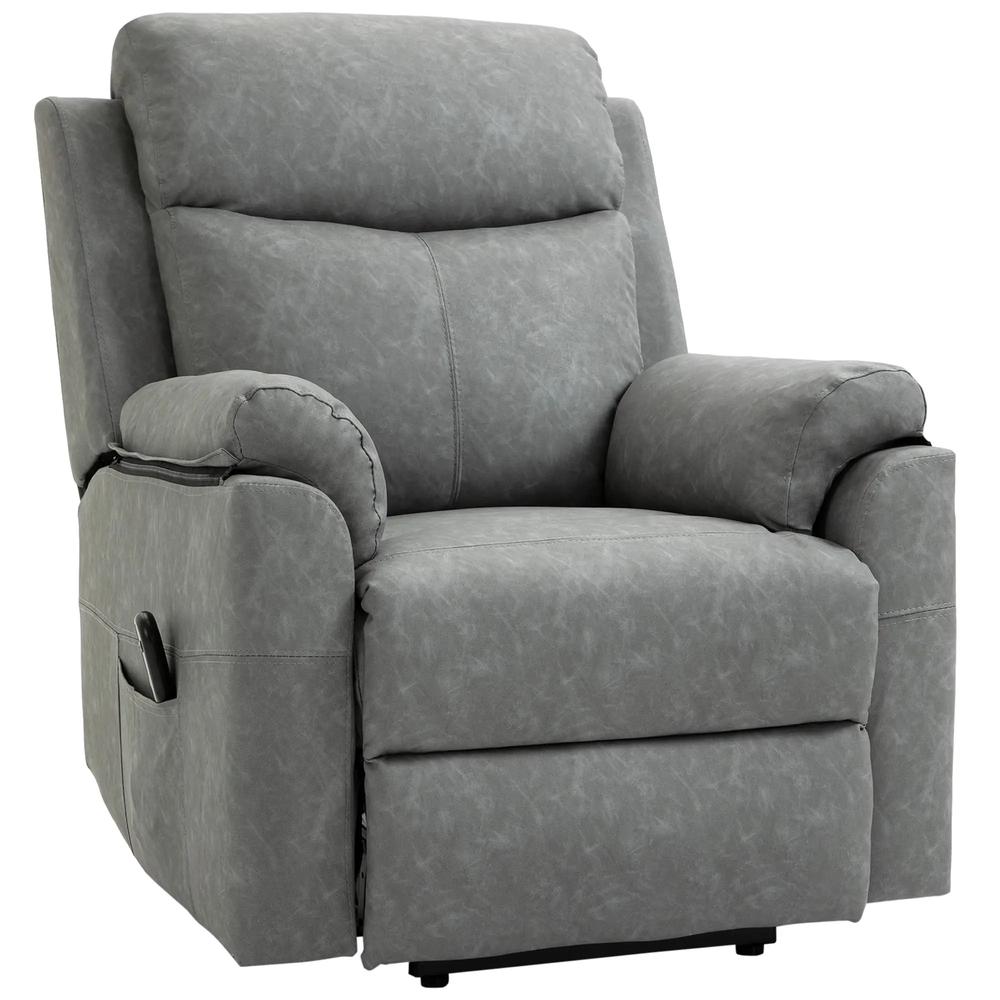 HOMCOM Faux Leather 70&deg; Electric Riser Recliner Chair Additional View 46