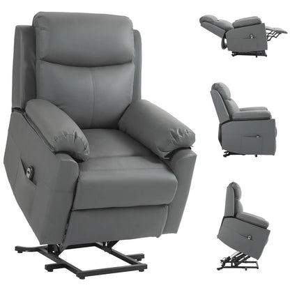 HOMCOM Faux Leather 70&deg; Electric Riser Recliner Chair Additional View 10