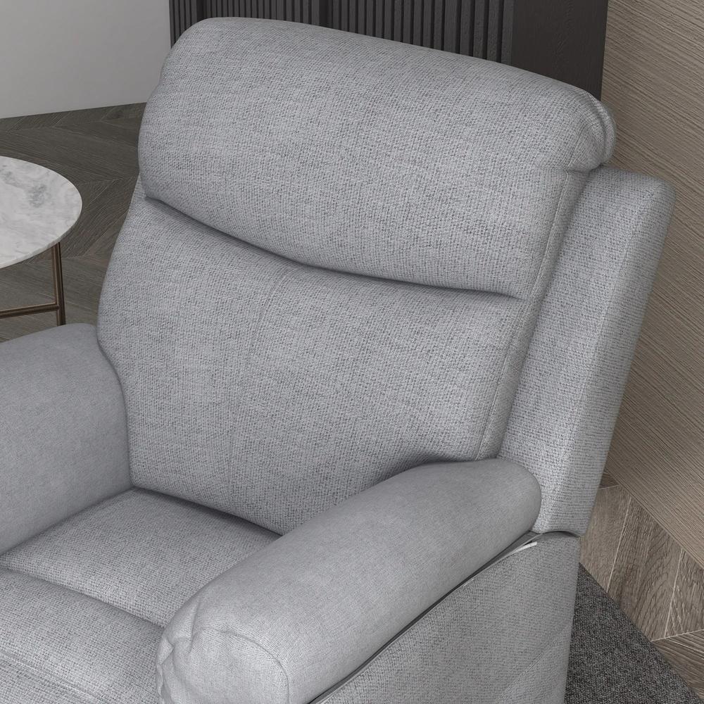 HOMCOM Power Lift Recliner Chair, Electric Lift Chair for Elderly, Overstuffed Linen Fabric Riser and Reclining Armchair with Remote Control, Side Pockets, for Living Room, Grey Additional View 9