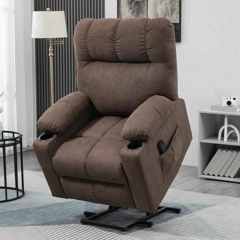 HOMCOM Electric Riser and Recliner Chair for Elderly, Power Lift Recliner Chair with Remote Control Additional View 2