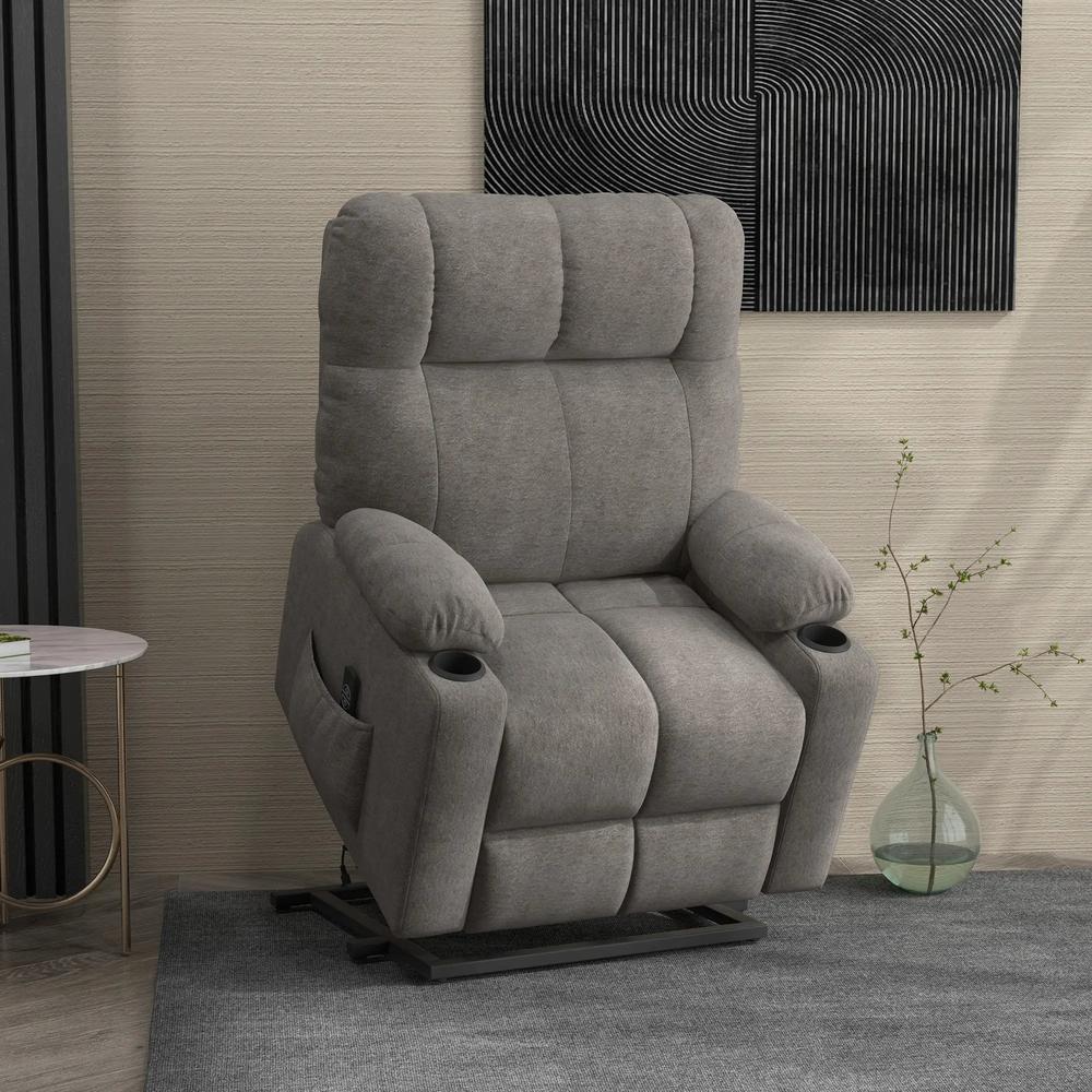 HOMCOM Electric Riser and Recliner Chair for Elderly, Power Lift Recliner Chair with Remote Control Additional View 14