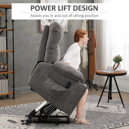 HOMCOM Electric Riser and Recliner Chair for Elderly, Power Lift Recliner Chair with Remote Control Additional View 16