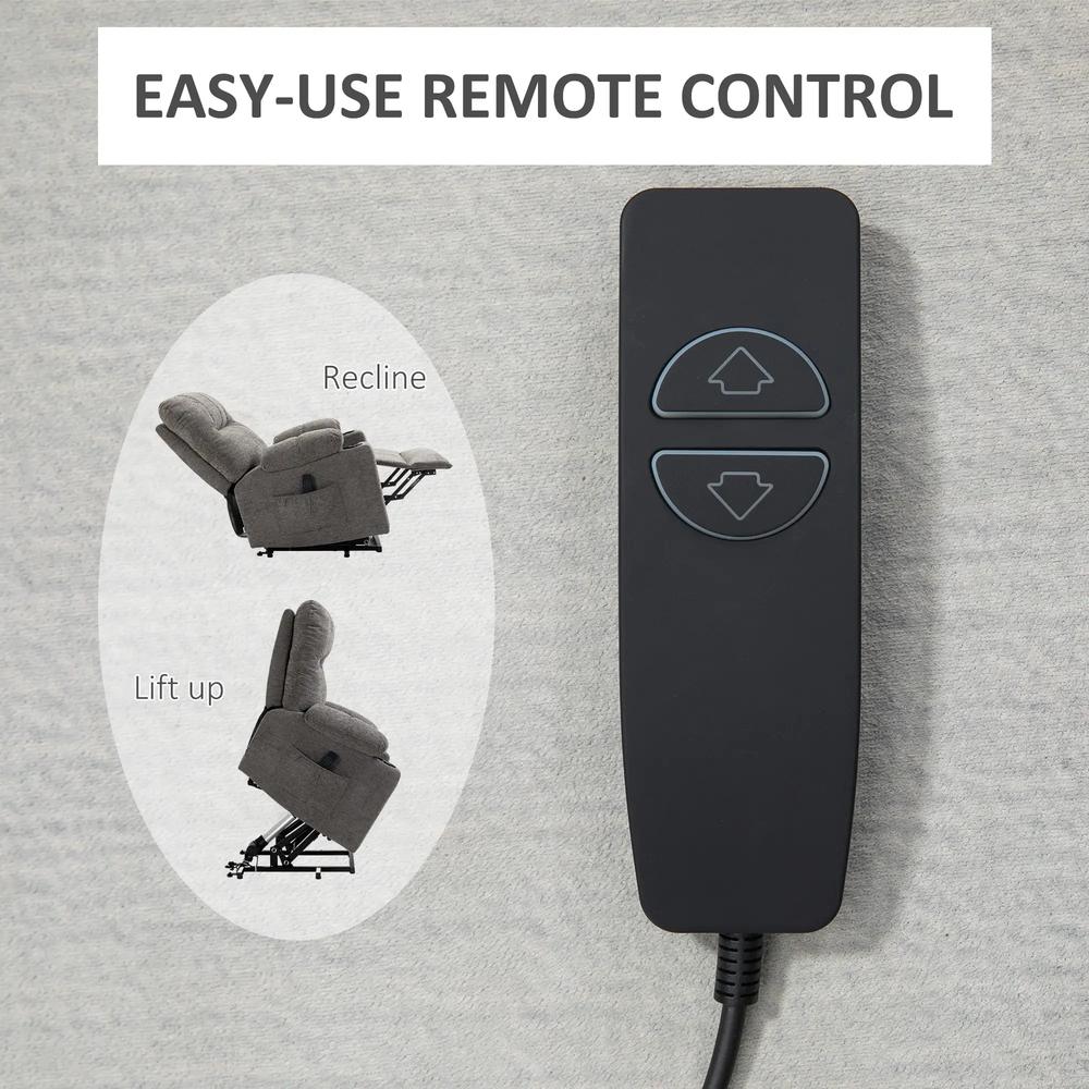 HOMCOM Electric Riser and Recliner Chair for Elderly, Power Lift Recliner Chair with Remote Control Additional View 18