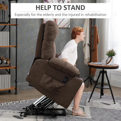 HOMCOM Electric Riser and Recliner Chair for Elderly, Power Lift Recliner Chair with Remote Control Additional View 4