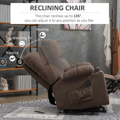 HOMCOM Electric Riser and Recliner Chair for Elderly, Power Lift Recliner Chair with Remote Control Additional View 5
