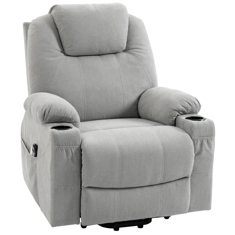 HOMCOM Power Lift Recliner Chair with Pocket Spring, Electric Lift Chair with Wide Backrest Additional View 11