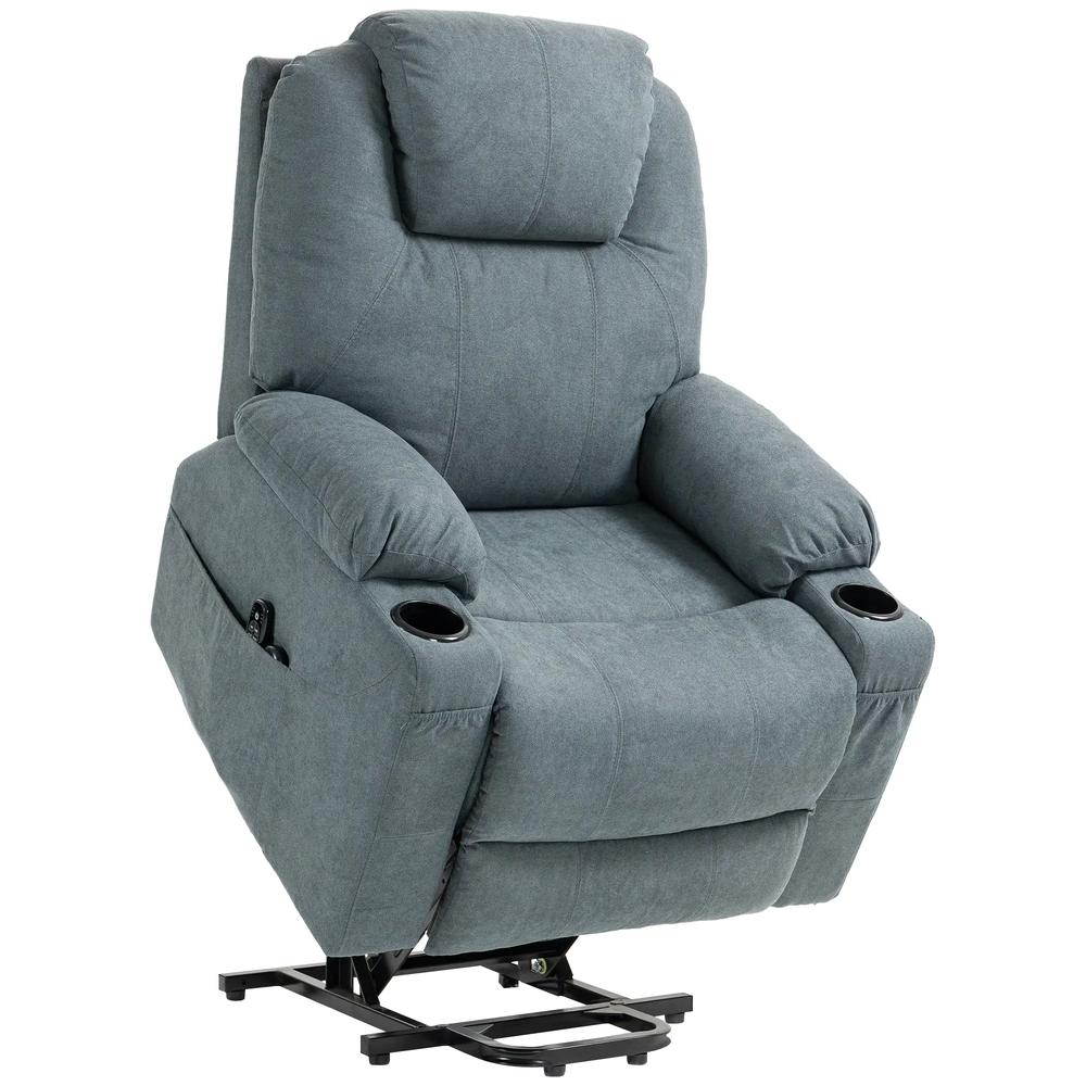 HOMCOM Power Lift Recliner Chair with Pocket Spring, Electric Lift Chair with Wide Backrest Additional View 12