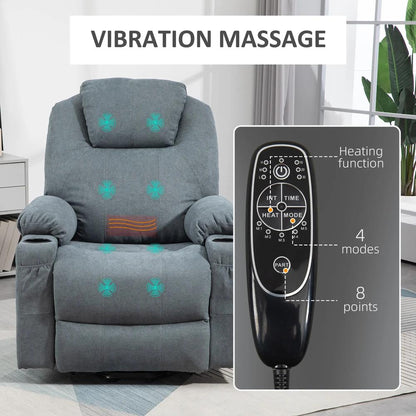 HOMCOM Power Lift Recliner Chair with Pocket Spring, Electric Lift Chair with Wide Backrest Additional View 17