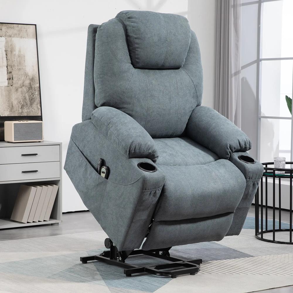 HOMCOM Power Lift Recliner Chair with Pocket Spring, Electric Lift Chair with Wide Backrest Additional View 22