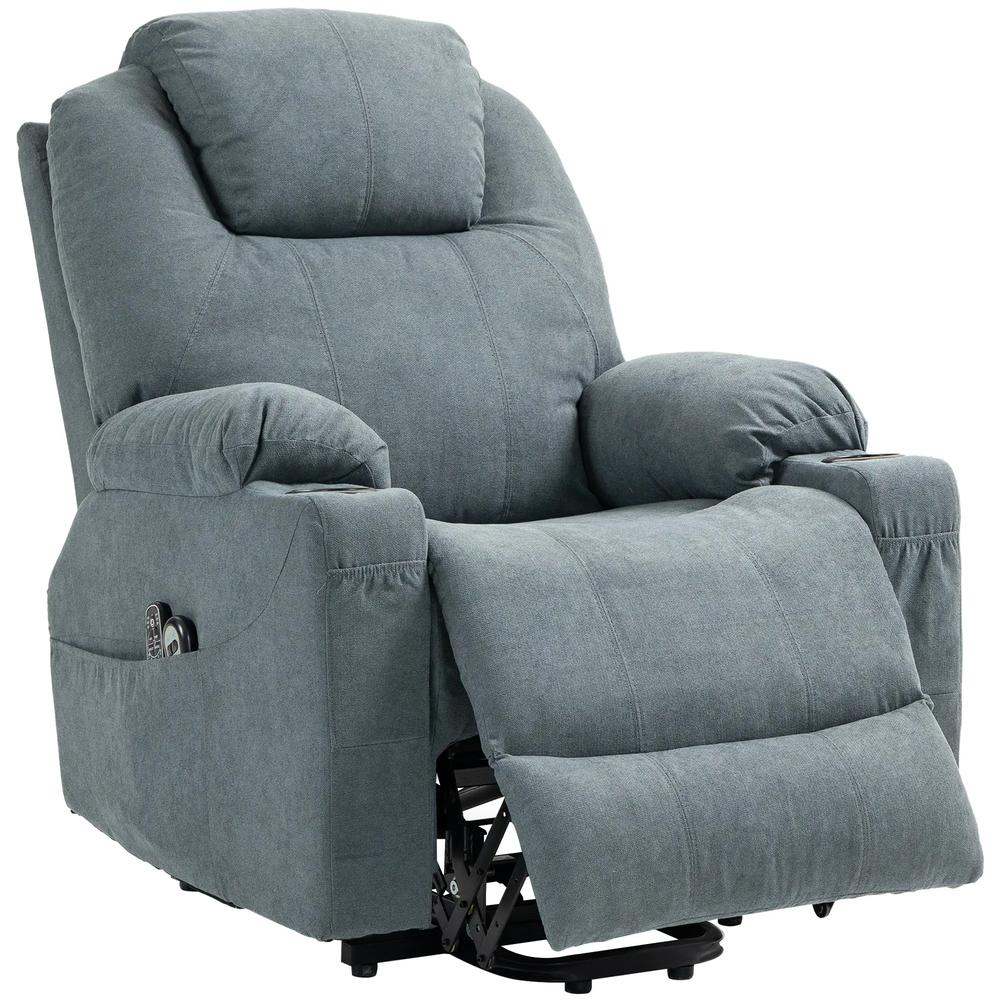 HOMCOM Power Lift Recliner Chair with Pocket Spring, Electric Lift Chair with Wide Backrest Additional View 23
