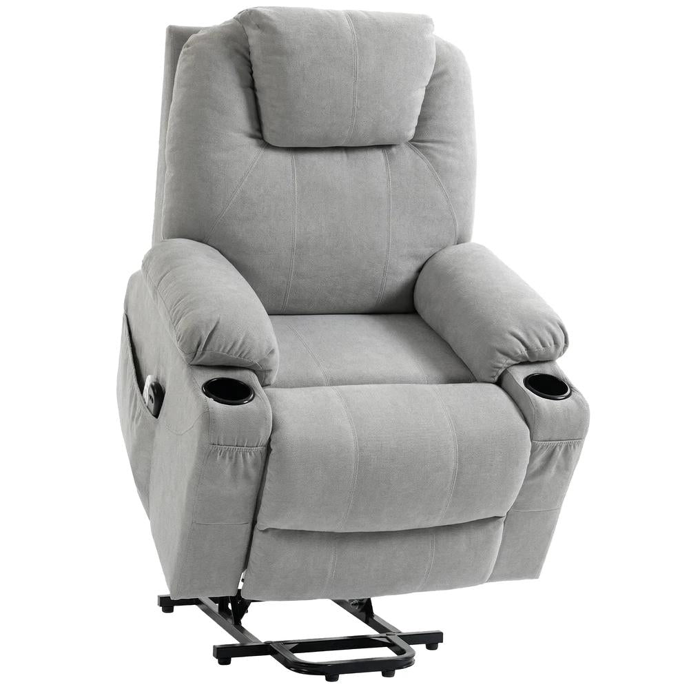 HOMCOM Power Lift Recliner Chair with Pocket Spring, Electric Lift Chair with Wide Backrest