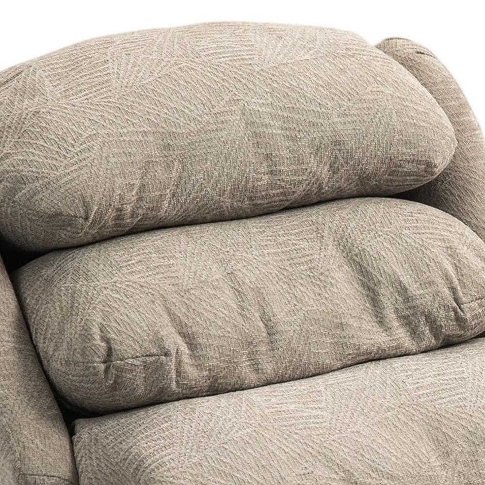 HOMCOM Velvet-Feel Electric Riser Recliner Chair - Khaki Additional View 13
