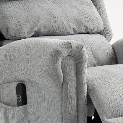 HOMCOM Velvet-Feel Electric Riser Recliner Chair Additional View 13