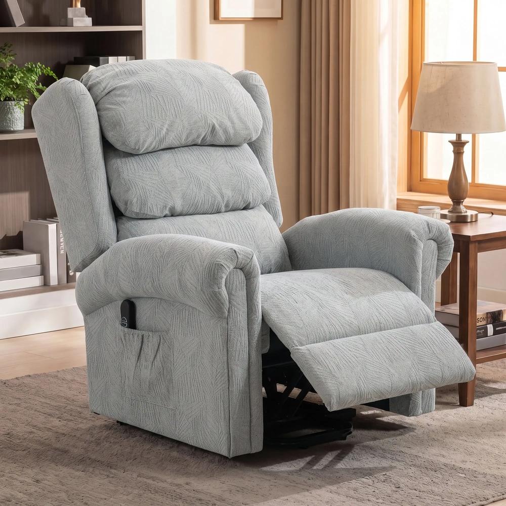 HOMCOM Velvet-Feel Electric Riser Recliner Chair Additional View 14