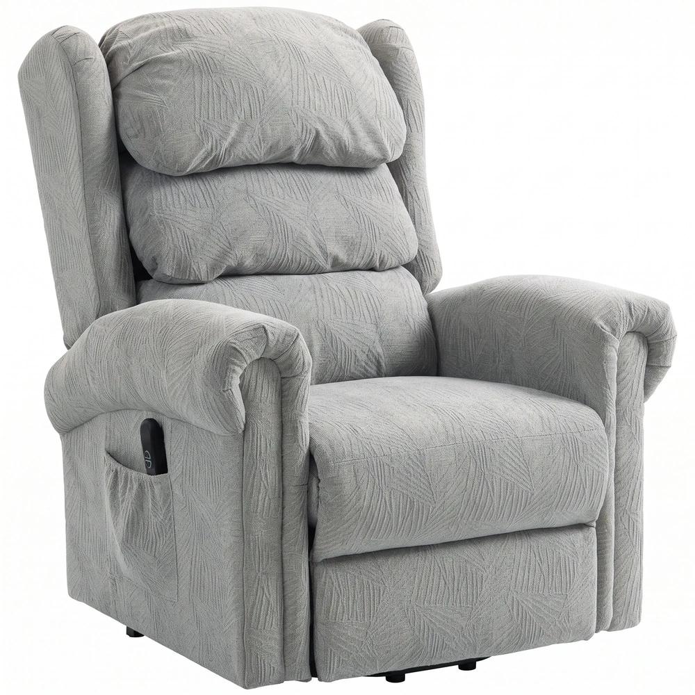 HOMCOM Velvet-Feel Electric Riser Recliner Chair Additional View 15