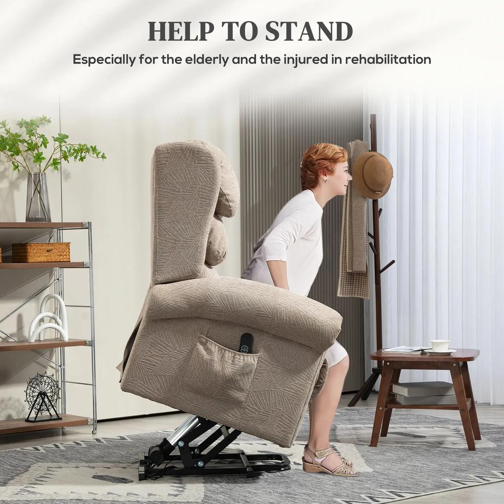 HOMCOM Velvet-Feel Electric Riser Recliner Chair Additional View 19