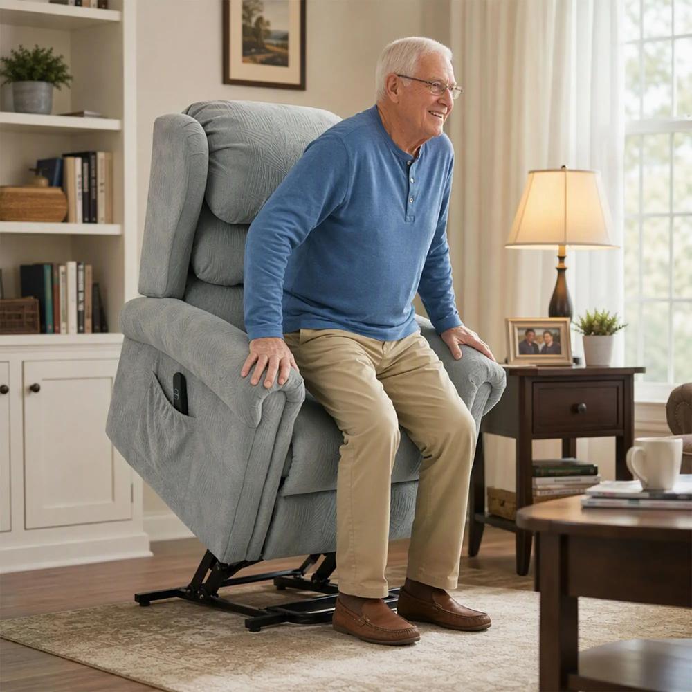HOMCOM Velvet-Feel Electric Riser Recliner Chair Additional View 9