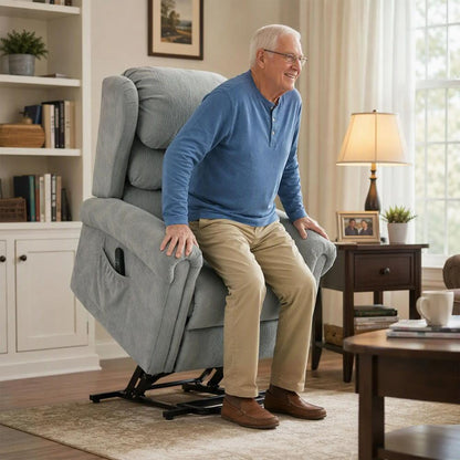 HOMCOM Velvet-Feel Electric Riser Recliner Chair Additional View 9