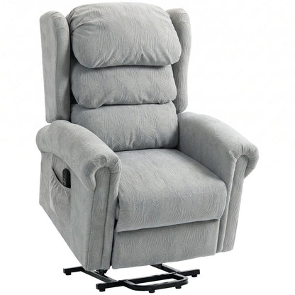 HOMCOM Velvet-Feel Electric Riser Recliner Chair