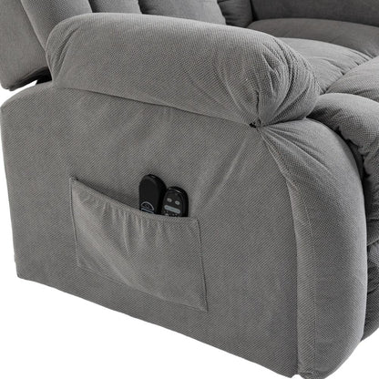 HOMCOM Recliner Armchair Lift Chair, Electric Recliner Chair with Vibration Massage and Heat, Wide Seat, USB Port Additional View 11