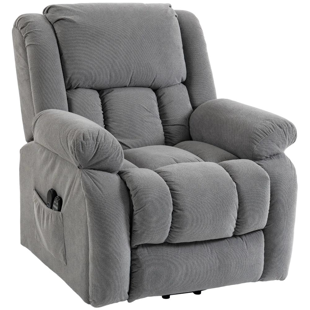 HOMCOM Recliner Armchair Lift Chair, Electric Recliner Chair with Vibration Massage and Heat, Wide Seat, USB Port Additional View 15