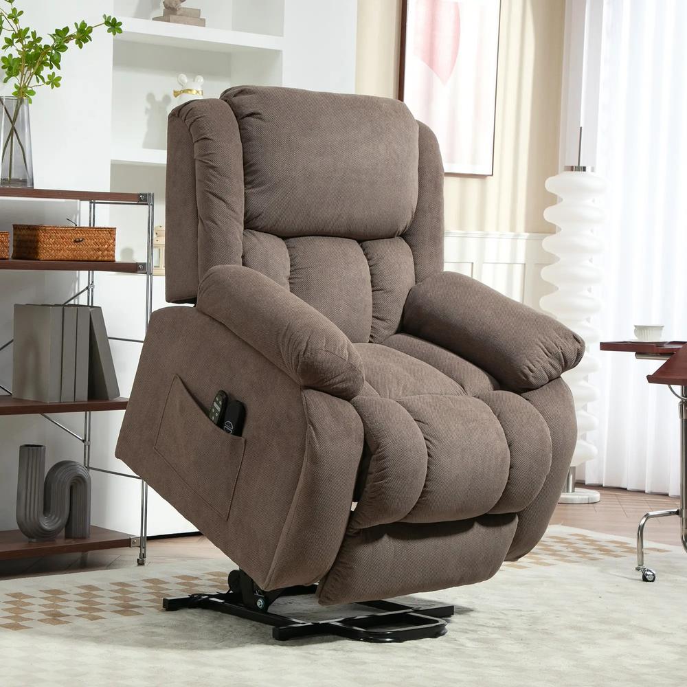 HOMCOM Recliner Armchair Lift Chair, Electric Recliner Chair with Vibration Massage and Heat, Wide Seat, USB Port Additional View 17