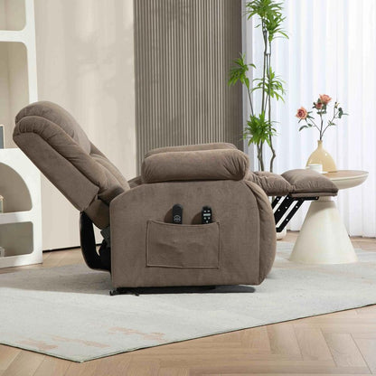 HOMCOM Recliner Armchair Lift Chair, Electric Recliner Chair with Vibration Massage and Heat, Wide Seat, USB Port Additional View 28