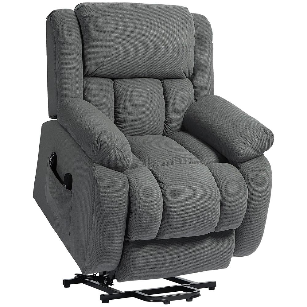 HOMCOM Recliner Armchair Lift Chair, Electric Recliner Chair with Vibration Massage and Heat, Wide Seat, USB Port Additional View 32