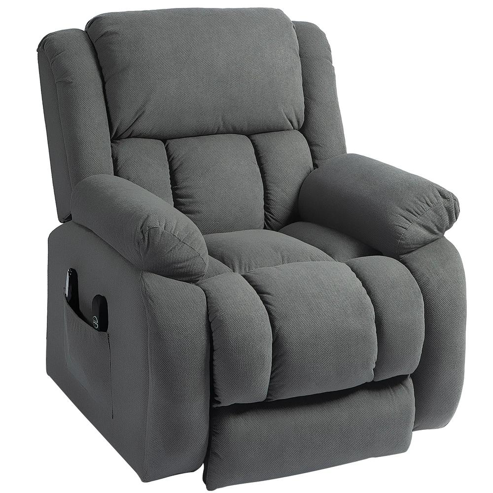 HOMCOM Recliner Armchair Lift Chair, Electric Recliner Chair with Vibration Massage and Heat, Wide Seat, USB Port Additional View 42