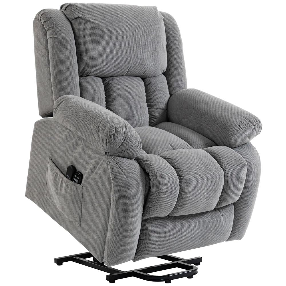 HOMCOM Recliner Armchair Lift Chair, Electric Recliner Chair with Vibration Massage and Heat, Wide Seat, USB Port Additional View 43