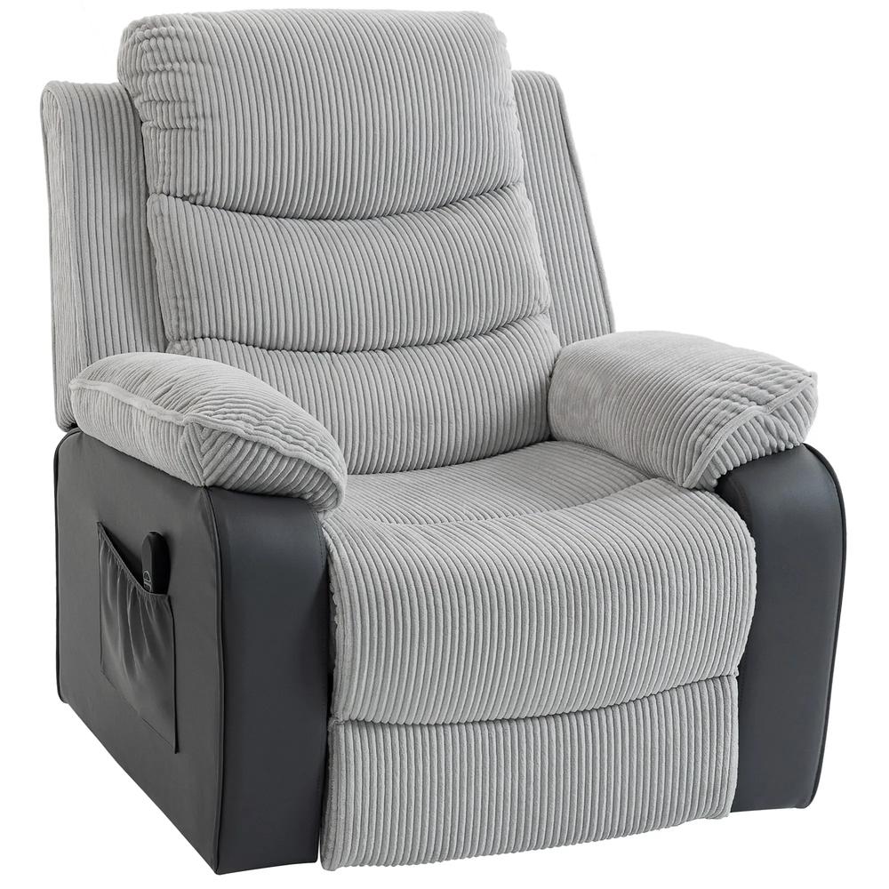 HOMCOM Overstuffed Corduroy Electric Lift Chair Additional View 34